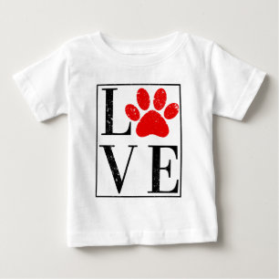 CAMISETA PARA BEBÊ AMANTE DE ANIMAIS PROPRIETÁRIO DE CÃO IMPRESSÃO DE