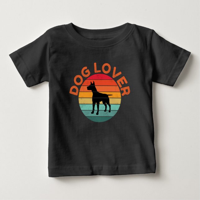 CAMISETA PARA BEBÊ AMANTE DE CÃES (Frente)