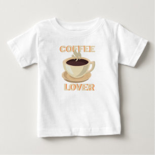 Camiseta Para Bebê Amante de Café – Fofo e Aconchegante para Fãs de C