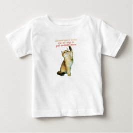 Camiseta Para Bebê Amante de Gato Preguiçoso Engraçado Gato Fofo