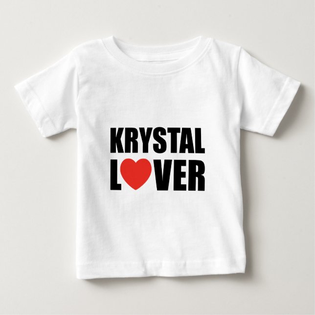 Camiseta Para Bebê Amante de Krystal (Frente)