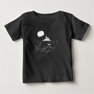 Camiseta Para Bebê Amante de Peixes Grandes - Pegue o Grande Monstro