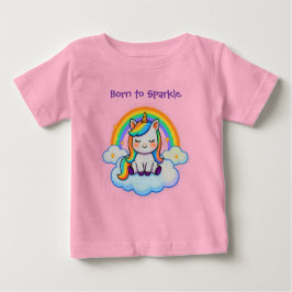 Camiseta Para Bebê Amante de Unicórnio Mágico - Algodão