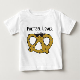 Camiseta Para Bebê Amante do pretzel