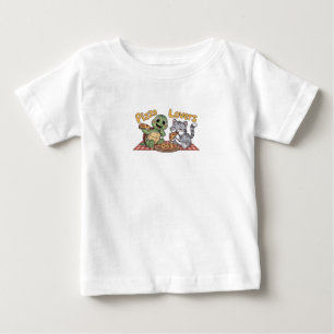 Camiseta Para Bebê Amantes de pizza