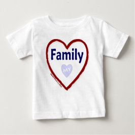 Camiseta Para Bebê Amar Minha Família