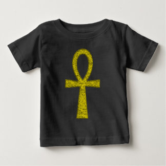 Camiseta Para Bebê Amarelo Ankh Baby