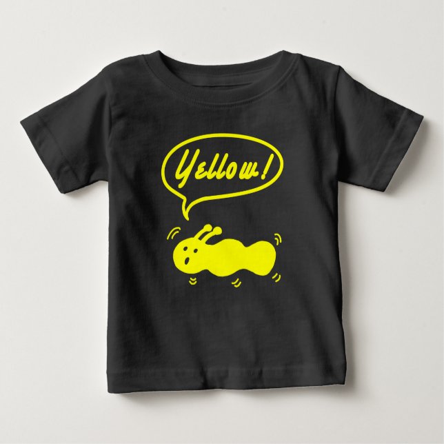 Camiseta Para Bebê Amarelo! Baby T-Shirt (Frente)