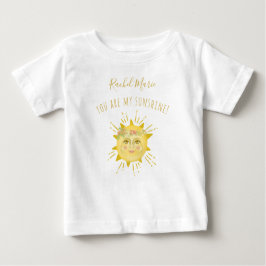 Camiseta Para Bebê Amarelo Bonito Você É Meu Presente De Chá de frald