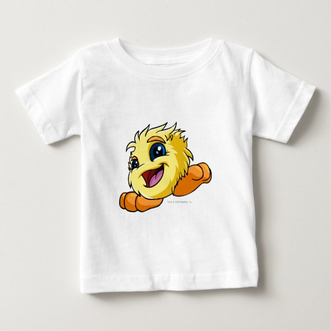 Camiseta Para Bebê Amarelo de JubJub (Frente)