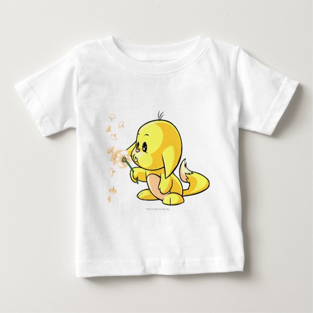 Camiseta Para Bebê Amarelo de Kacheek (Frente)