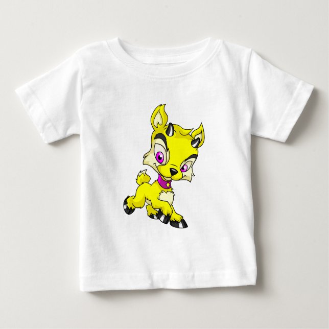 Camiseta Para Bebê Amarelo Ixi (Frente)