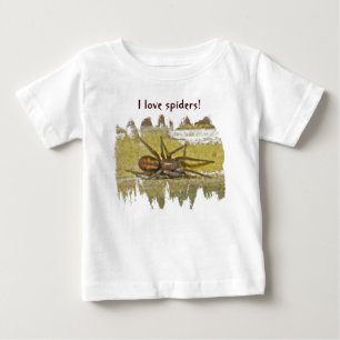 Camiseta Para Bebê Amaurobiidae Criança de aranha Camisa-bebê
