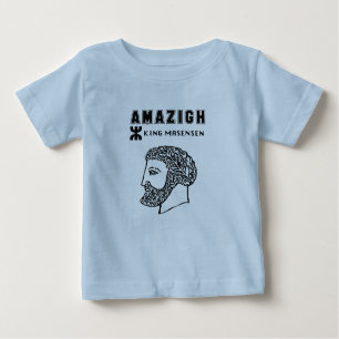 Camiseta Para Bebê amazigh rei Massinissa Kabyle algerie Marrocos