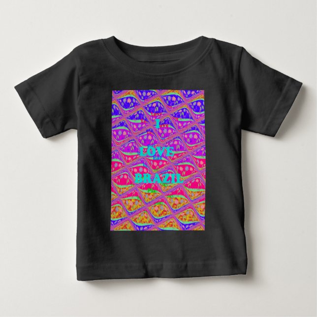 Camiseta Para Bebê Ame o Brasil.png (Frente)