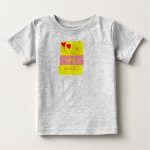 Camiseta Para Bebê Ame-o muito!