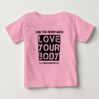 Camiseta Para Bebê Ame seu corpo