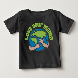 Camiseta Para Bebê Ame Sua Mãe Mudança Climática Economize O Planeta