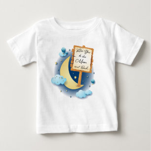 Camiseta Para Bebê Ame-te à Lua e Volta