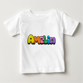 Camiseta Para Bebê Amelia