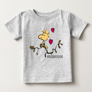 Camiseta Para Bebê Amendoins   Apito de Woodstock