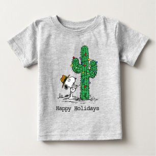 Camiseta Para Bebê Amendoins   Cacto de Férias do Spike