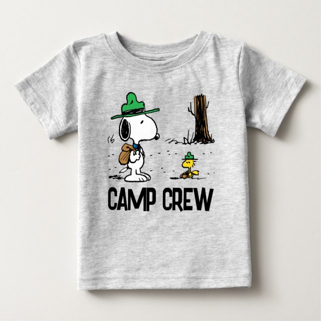 Camiseta Para Bebê Amendoins | Campanha de espinhagem e madeira (Frente)