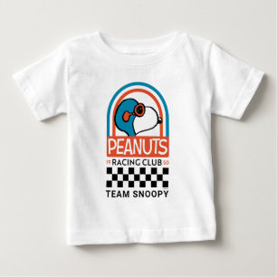 Camiseta Para Bebê Amendoins Clube da Corrida de Snoopy