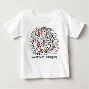 Camiseta Para Bebê Amendoins Escoamento dos rolos de espigão e de m