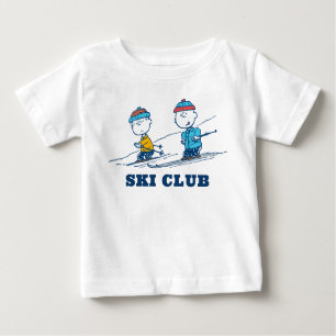 Camiseta Para Bebê Amendoins   Esqui Inverno das Esfregões   Adiciona