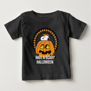 Camiseta Para Bebê Amendoins   Feliz Dia das Bruxas