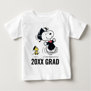 Camiseta Para Bebê Amendoins Graduação em Snoopy & Woodstock