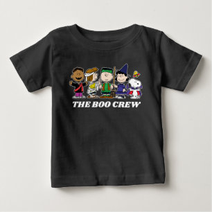 Camiseta Para Bebê Amendoins Halloween A Tripulação De Boo