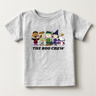 Camiseta Para Bebê Amendoins   Halloween A Tripulação De Boo