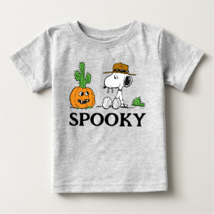Camiseta Para Bebê Amendoins   Halloween no Deserto do Spike