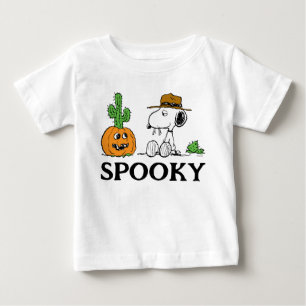 Camiseta Para Bebê Amendoins   Halloween no Deserto do Spike