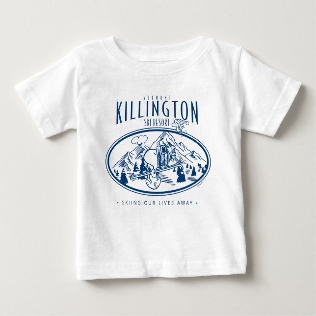 Camiseta Para Bebê Amendoins | Killington Ski Resort Vermont (Frente)