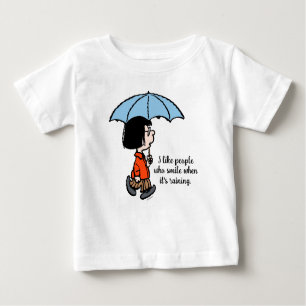 Camiseta Para Bebê Amendoins   Marcie debaixo do guarda-chuva