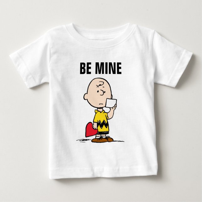 Camiseta Para Bebê Amendoins | Namorados Charlie Brown Dia de os namo (Frente)