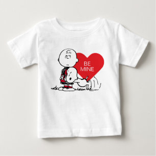 Camiseta Para Bebê Amendoins Namorados Snoopy & Charlie Brown