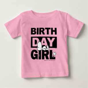 Camiseta Para Bebê Amendoins Personalizados   Menina de Aniversário S