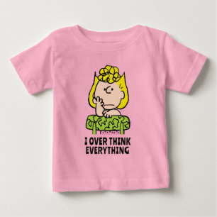 Camiseta Para Bebê Amendoins Sally Pensando
