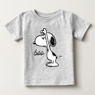 Camiseta Para Bebê Amendoins   Snoopy Assustou-O