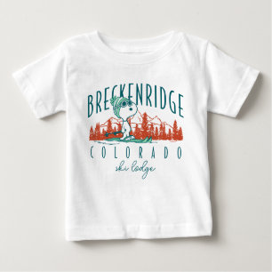 Camiseta Para Bebê Amendoins Snoopy Breckenridge Colorado