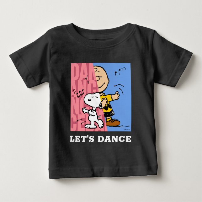 Camiseta Para Bebê Amendoins | Snoopy & Charlie Brown Half & Half Dan (Frente)
