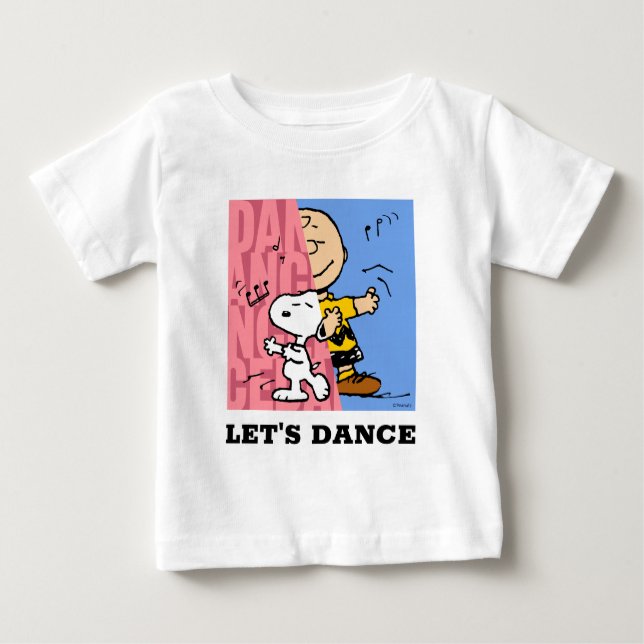 Camiseta Para Bebê Amendoins | Snoopy & Charlie Brown Half & Half Dan (Frente)