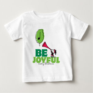 Camiseta Para Bebê Amendoins Woodstock Be Joyful
