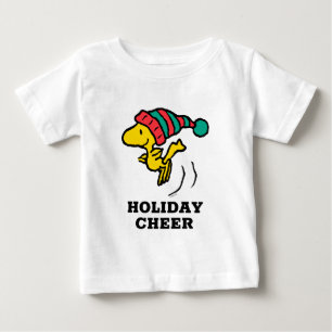 Camiseta Para Bebê Amendoins Woodstock Winter Beanie Boné