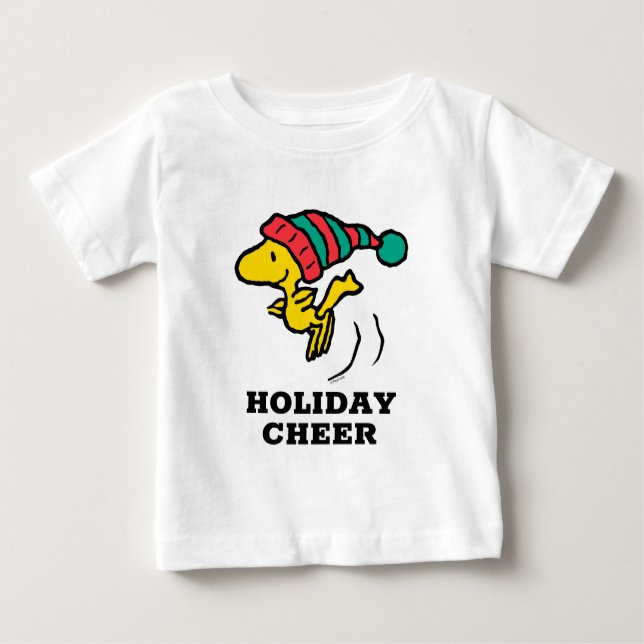 Camiseta Para Bebê Amendoins | Woodstock Winter Beanie Boné (Frente)