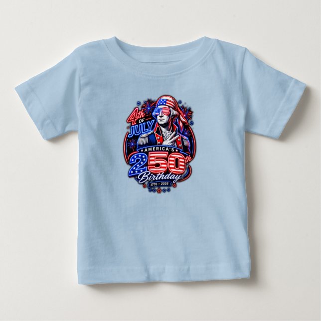 Camiseta Para Bebê América 250 Duque (Frente)
